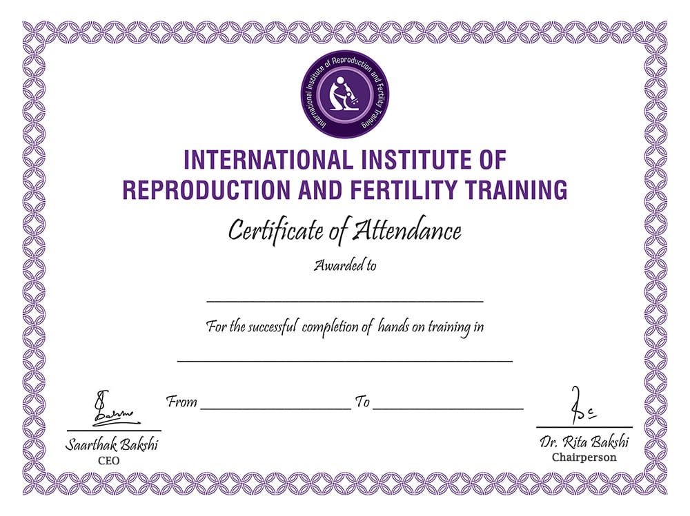 IIRFT Certificate